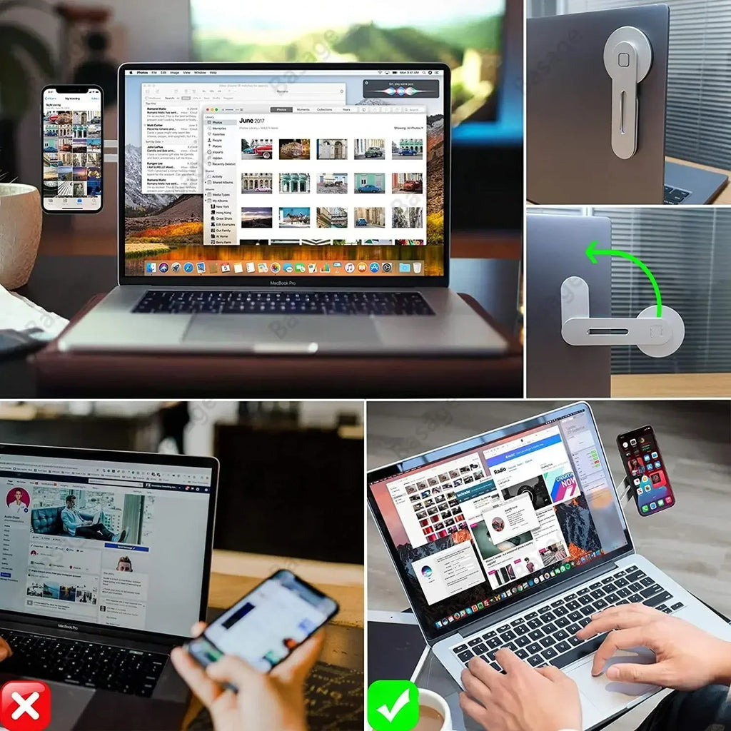 Magnetic Laptop Phone Mount