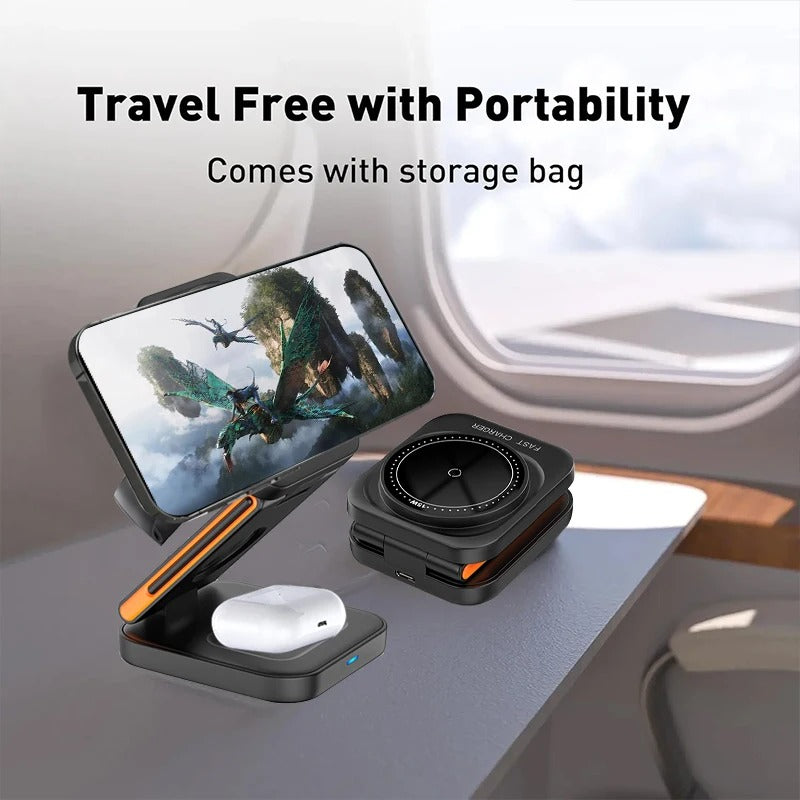 3-in-1 Magnetic Wireless Charging Station