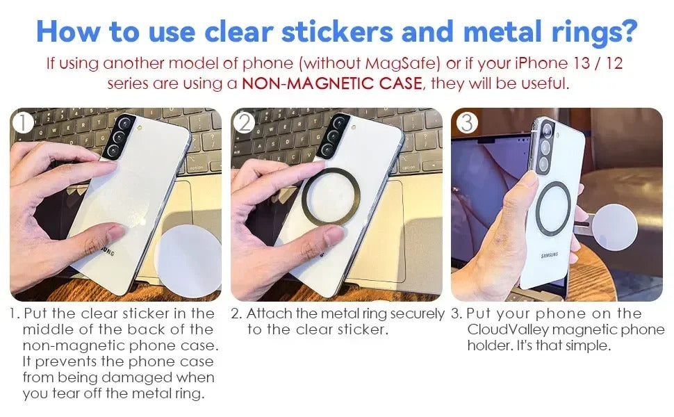 Magnetic Laptop Phone Mount